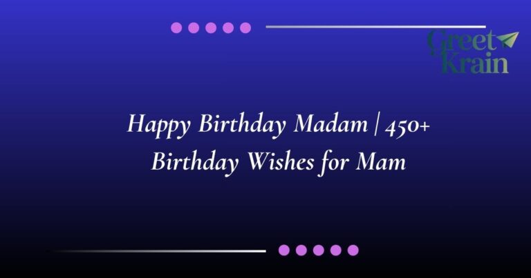 Birthday Wishes for Mam