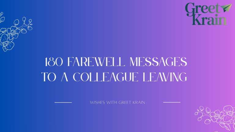 Farewell Messages