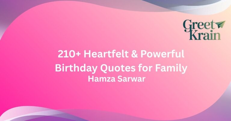 Birthday Quotes for Family