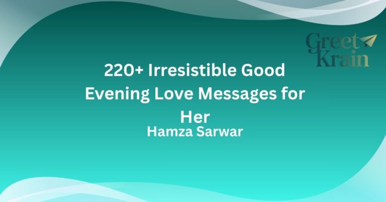 Good Evening Love Messages