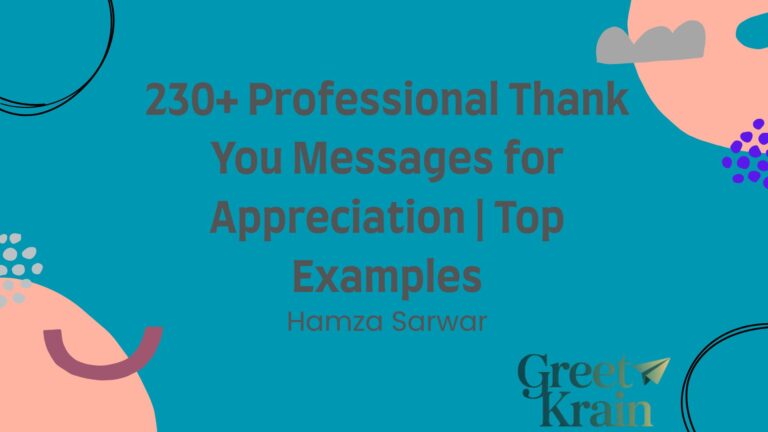 Thank You Messages for Appreciation